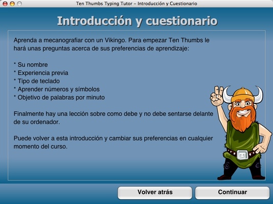 Ten Thumbs Typing Tutor screenshot 1