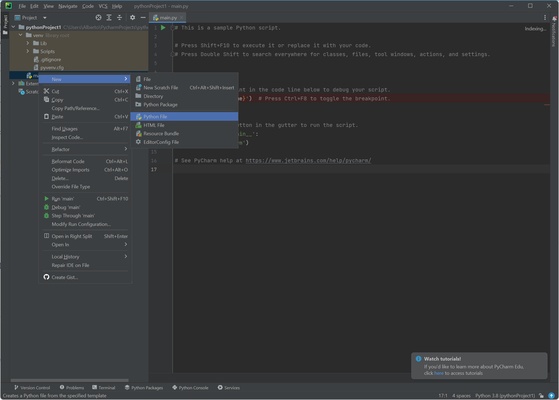 PyCharm Community screenshot 1