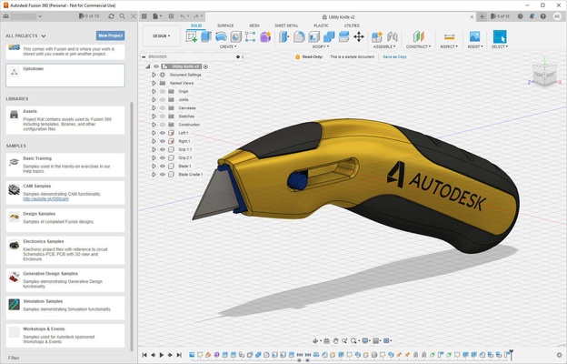 Fusion 360 screenshot 1