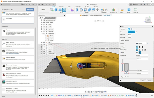 Fusion 360 screenshot 1