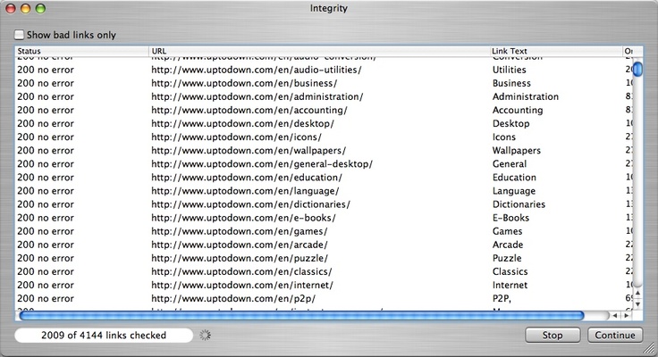 Integrity screenshot 1