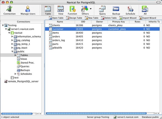 PostgreSQL screenshot 1