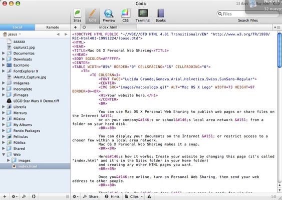 Coda screenshot 1