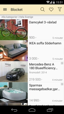 Blocket screenshot 1