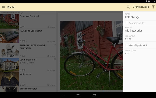 Blocket screenshot 1