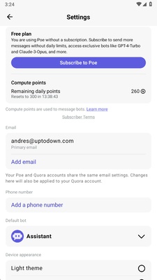 Poe - Fast AI Chat screenshot 1