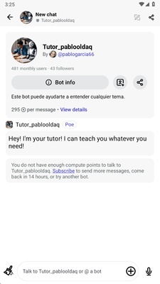 Poe - Fast AI Chat screenshot 1