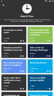 IFTTT screenshot 1
