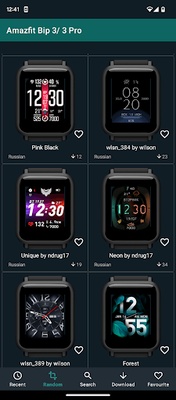 Watchfaces Amazfit Bip 3/5 & U screenshot 1