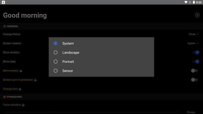Zen Flip Clock screenshot 1