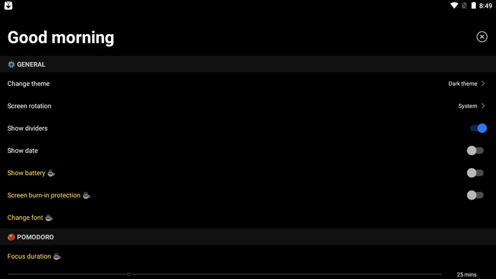 Zen Flip Clock screenshot 1