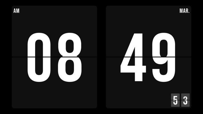 Zen Flip Clock screenshot 1