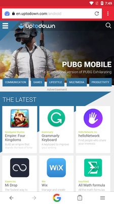 Opera Mini beta screenshot 1