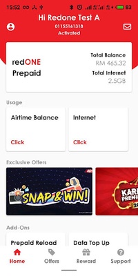 redONE Prepaid screenshot 1