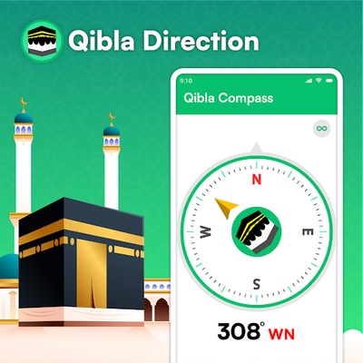 Qibla Compass screenshot 1
