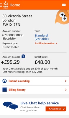 EDF Energy screenshot 1