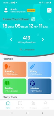 AlfaPTE - PTE Practice App screenshot 1
