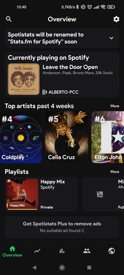 Spotistats for Spotify screenshot 1