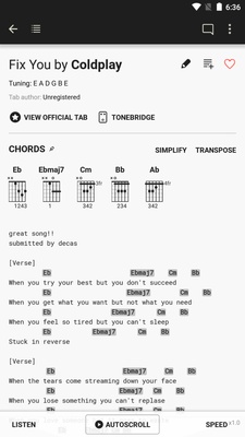 Ultimate Guitar: Chords & Tabs screenshot 1
