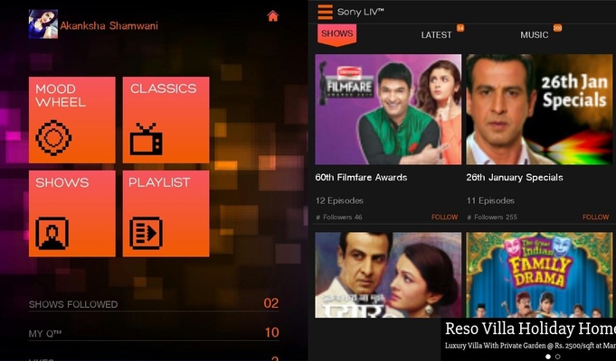 Sony LIV screenshot 1