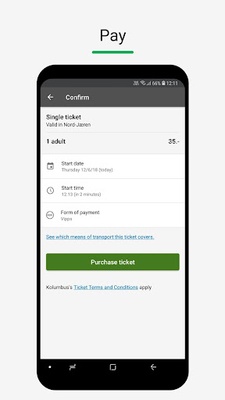 Kolumbus Billett screenshot 1