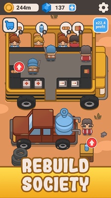 Idle Outpost: Business Games screenshot 1