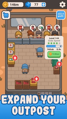 Idle Outpost: Business Games screenshot 1