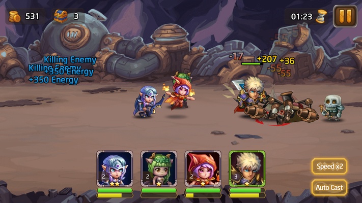 Heroes Legend: Idle Battle War screenshot 1