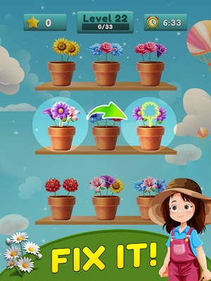 Flower Matching Game screenshot 1