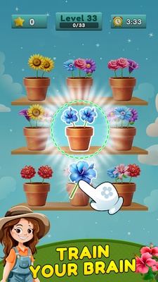Flower Matching Game screenshot 1