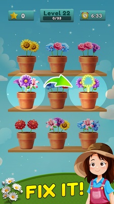 Flower Matching Game screenshot 1