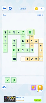 Math Crossword screenshot 1