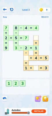 Math Crossword screenshot 1